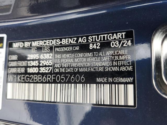 2024 MERCEDES-BENZ EQE SEDAN 350+ W1KEG2BB6RF057606