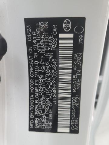 2023 TOYOTA COROLLA LE - JTDB4MEEXPJ004649