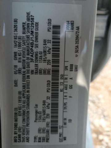 2018 FORD FIESTA SE 3FADP4BJ1JM129587