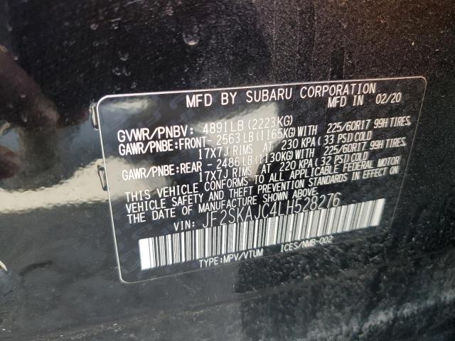 2020 SUBARU FORESTER P JF2SKAJC4LH528276
