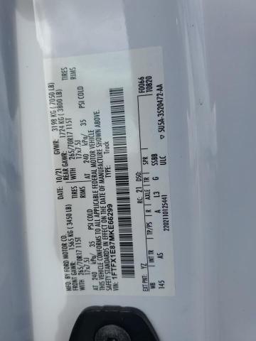 2021 FORD F150 SUPER - 1FTFX1E87MKE66299