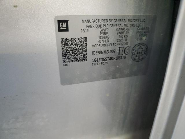 2019 CHEVROLET MALIBU LT - 1G1ZD5ST4KF186179