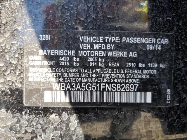 2015 BMW 328 I WBA3A5G51FNS82697