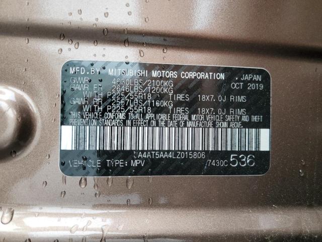 2020 MITSUBISHI ECLIPSE CR JA4AT5AA4LZ015806