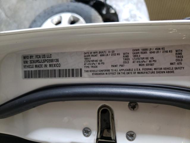 2023 RAM 2500 BIG HORN 3C6UR5JL6PG598136