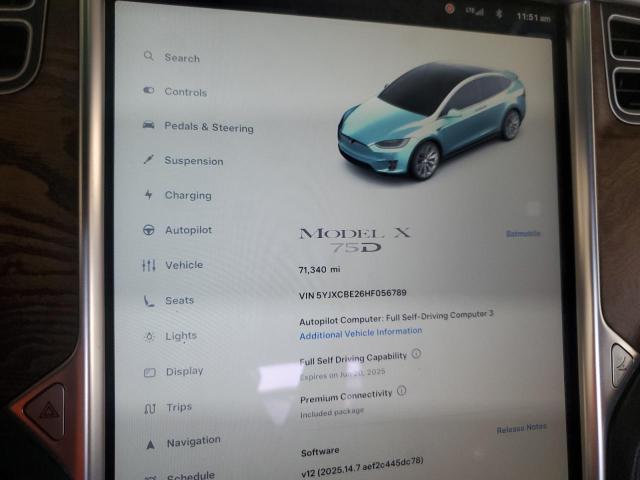 2017 TESLA MODEL X 5YJXCBE26HF056789