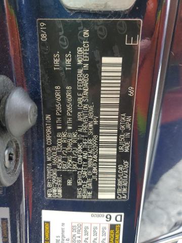 2019 LEXUS GX 460 JTJBM7FX4K5239998