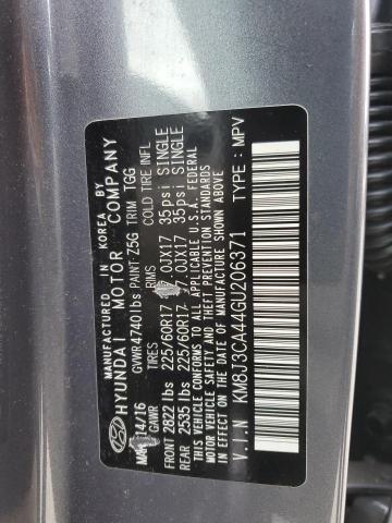 2016 HYUNDAI TUCSON LIM - KM8J3CA44GU206371