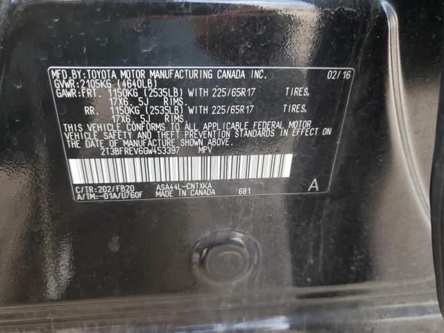 2016 TOYOTA RAV4 LE - 2T3BFREV6GW453397