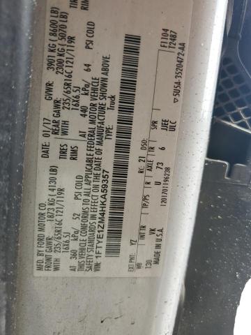 2017 FORD TRANSIT T- 1FTYE1ZM4HKA59357