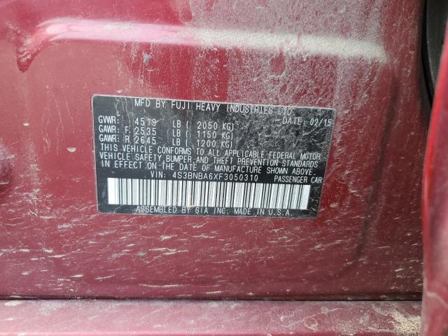2015 SUBARU LEGACY 2.5 4S3BNBA6XF3050310