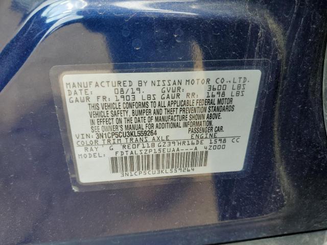 2019 NISSAN KICKS S 3N1CP5CU3KL559264