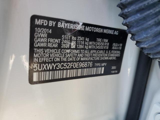 2015 BMW X3 XDRIVE2 - 5UXWY3C52F0E96876