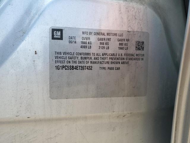 2014 CHEVROLET CRUZE LT - 1G1PC5SB4E7397432