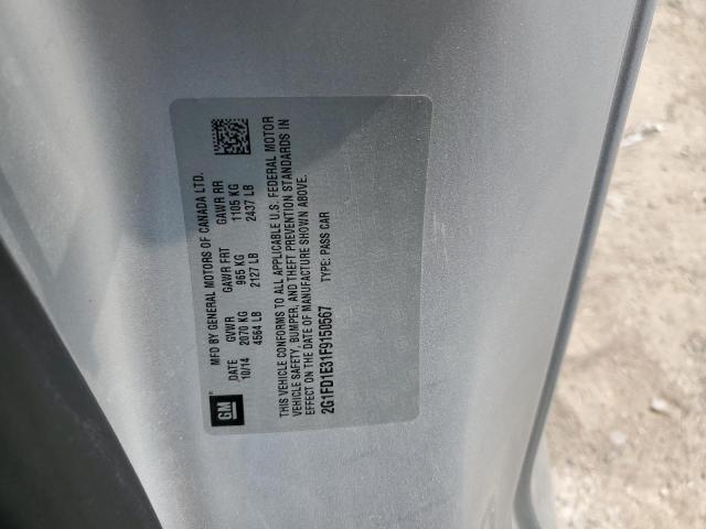 2015 CHEVROLET CAMARO LT - 2G1FD1E31F9150567
