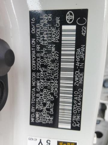 2016 TOYOTA PRIUS - JTDKBRFU3G3021497