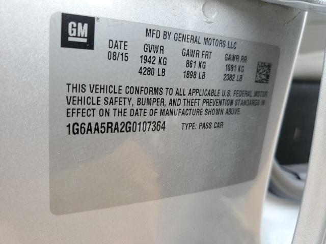 2016 CADILLAC ATS 1G6AA5RA2G0107364