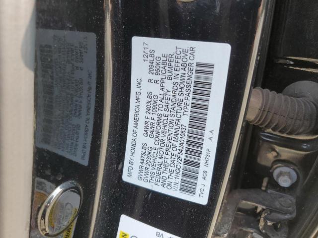 2018 HONDA ACCORD EXL 1HGCV2F54JA010637
