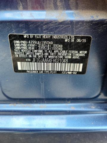 2015 SUBARU IMPREZA - JF1GJAA64FH021048