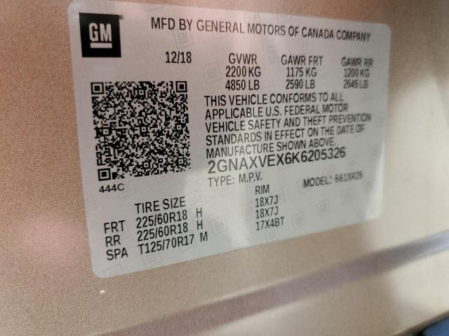 2019 CHEVROLET EQUINOX LT - 2GNAXVEX6K6205326