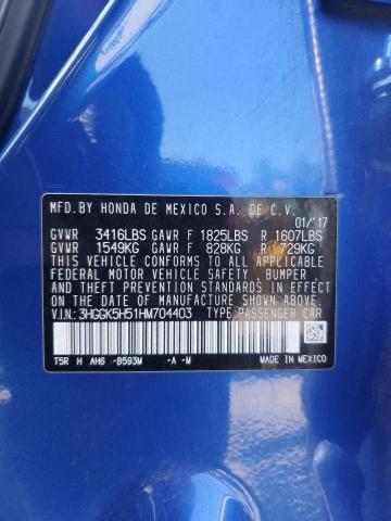 2017 HONDA FIT LX - 3HGGK5H51HM704403