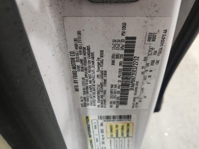 2014 FORD FUSION SE - 3FA6P0H72ER372752