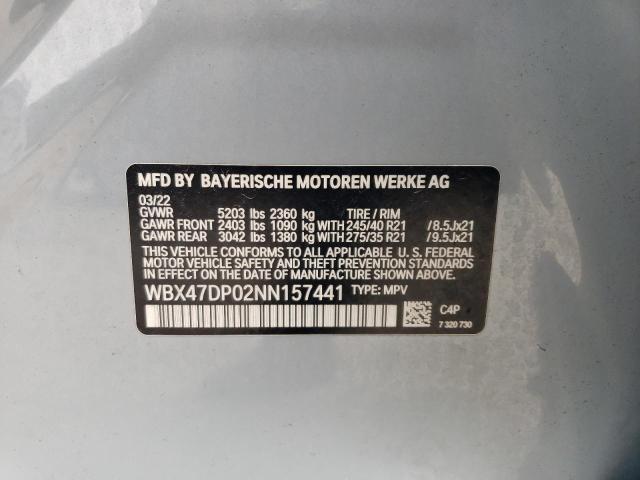 2022 BMW X3 SDRIVE3 WBX47DP02NN157441