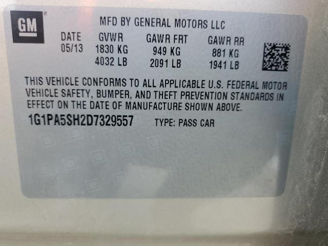 2013 CHEVROLET CRUZE LS - 1G1PA5SH2D7329557