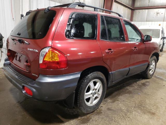 HYUNDAI SANTA FE G 2002 red 4dr spor gas KM8SC73D22U157172 photo #4