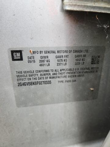 2015 BUICK REGAL 2G4GV5EK6F9270335