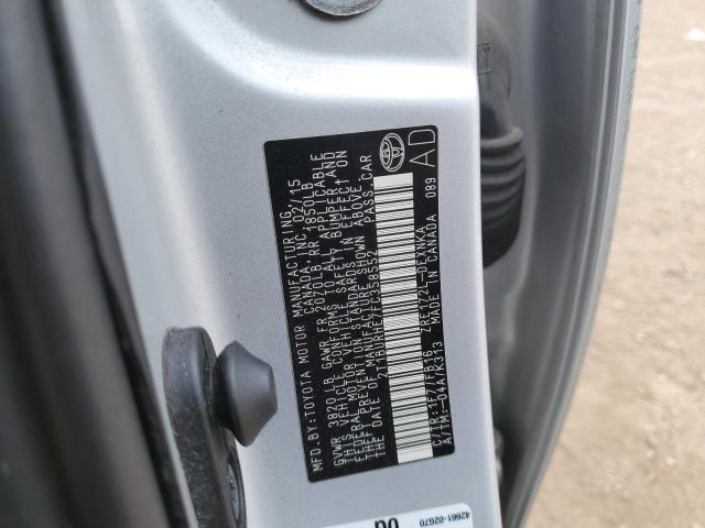 2015 TOYOTA COROLLA L - 2T1BURHE7FC358552