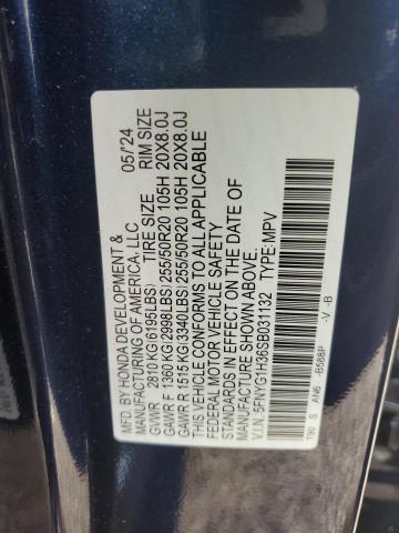 2025 HONDA PILOT SPOR 5FNYG1H36SB031132