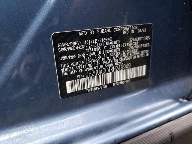 2024 SUBARU CROSSTREK - JF2GUADC4RH246949