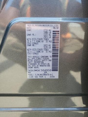 2019 INFINITI QX60 LUXE 5N1DL0MM1KC504950