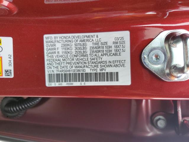 2025 HONDA CR-V SPORT - 7FARS6H81SE086183