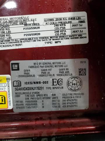2017 BUICK ENCLAVE - 5GAKVCKDXHJ178291