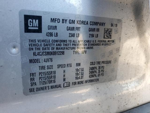 2019 BUICK ENCORE ESS KL4CJCSM0KB912298