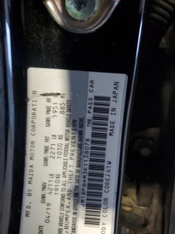 2019 MAZDA 3 SELECT JM1BPBAM3K1138078