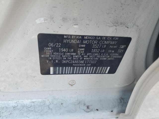 2022 HYUNDAI ACCENT SE 3KPC24A65NE177322