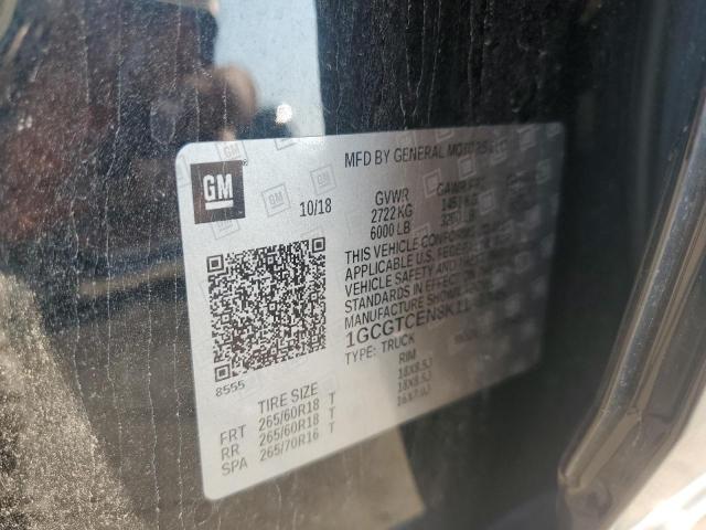 2019 CHEVROLET COLORADO L - 1GCGTCEN8K1149345