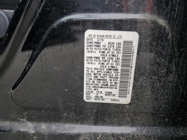 2015 NISSAN ROGUE JN8AS5MV5FW759139