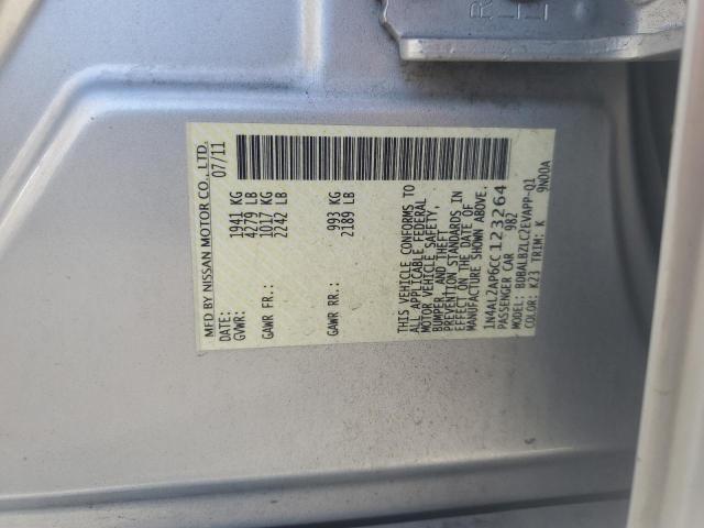 2012 NISSAN ALTIMA BAS - 1N4AL2AP6CC123264