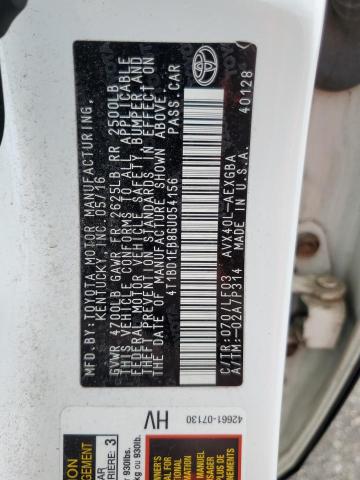 2016 TOYOTA AVALON HYB 4T1BD1EB8GU054156