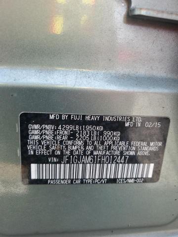 2015 SUBARU IMPREZA LI JF1GJAM61FH012447