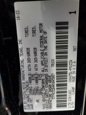 2024 TOYOTA TUNDRA CREWMAX PLATINUM 5TFNC5DB4RX045887