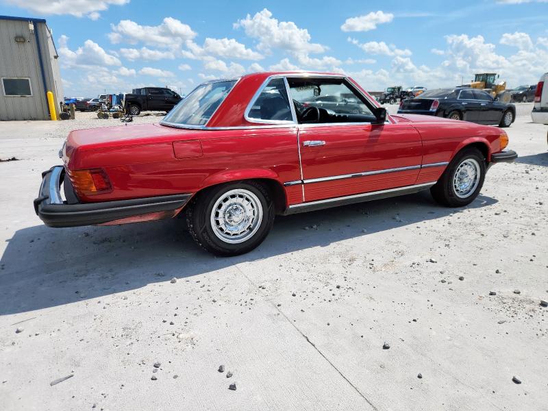 MERCEDES-BENZ 380 SL 1983 red roadster gas WDBBA45A2DB019267 photo #4