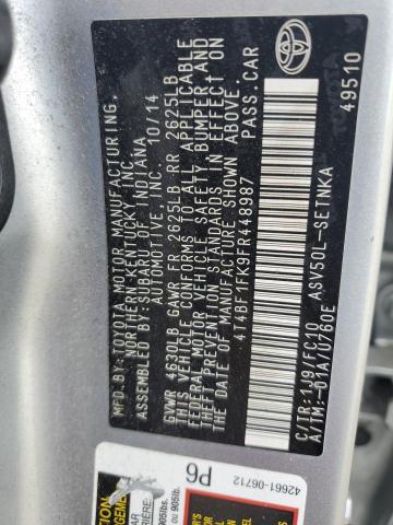 2015 TOYOTA CAMRY LE - 4T4BF1FK9FR448987
