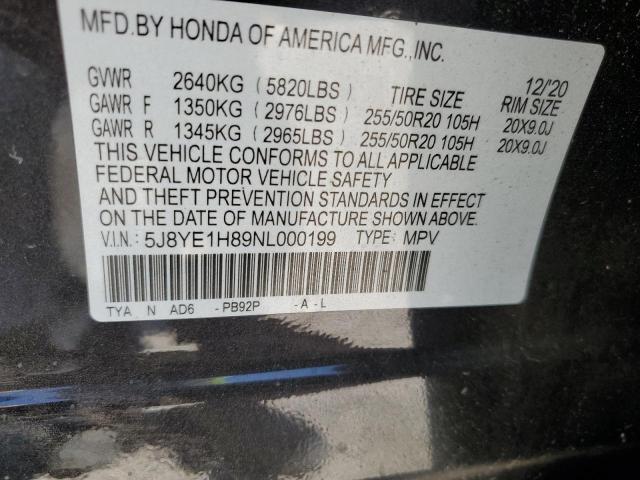 2022 ACURA MDX ADVANC 5J8YE1H89NL000199