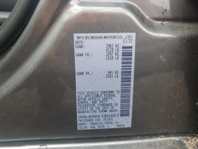 2025 NISSAN ALTIMA SV 1N4BL4DV0SN380403