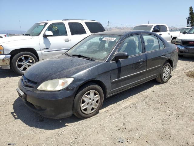 HONDA CIVIC 2005 black  gas 2HGES16465H609467 photo #1